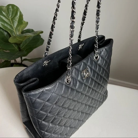 SOLD 🤩 Chanel shopper grain leather tote - Picture 3 of 16